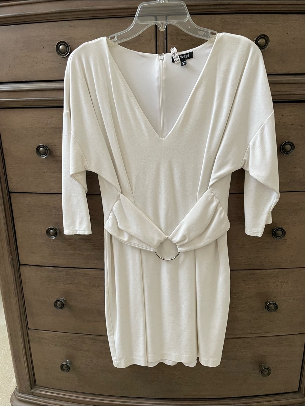 Express  White Dress - Minimalist Silhouette